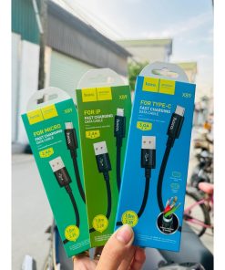 Dây Cáp sạc nhanh 2.4A Hoco X89 Dây cài 1m bọc dù siêu bền
