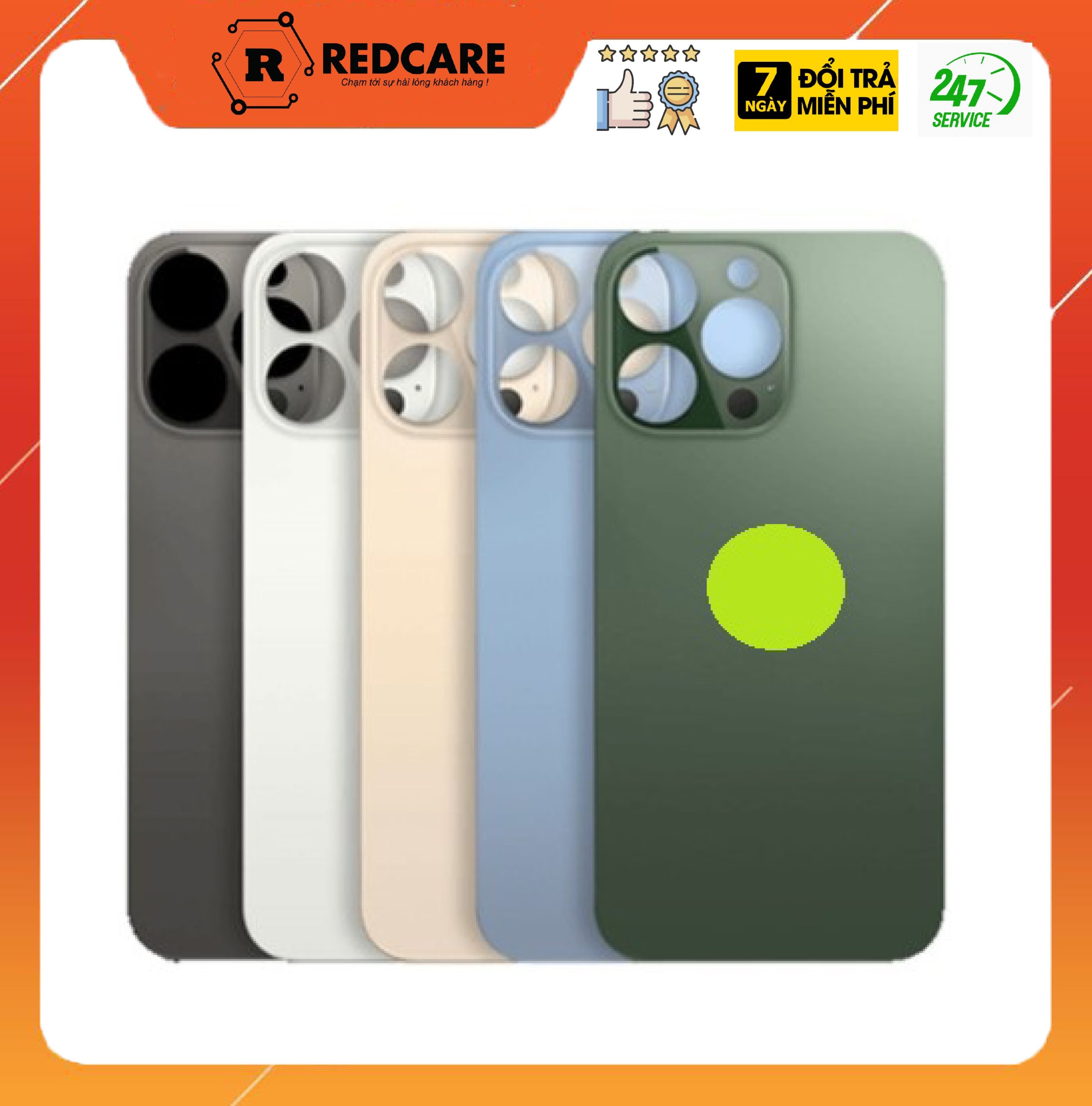 Nắp lưng thay thế IP 13 Promax vành to
