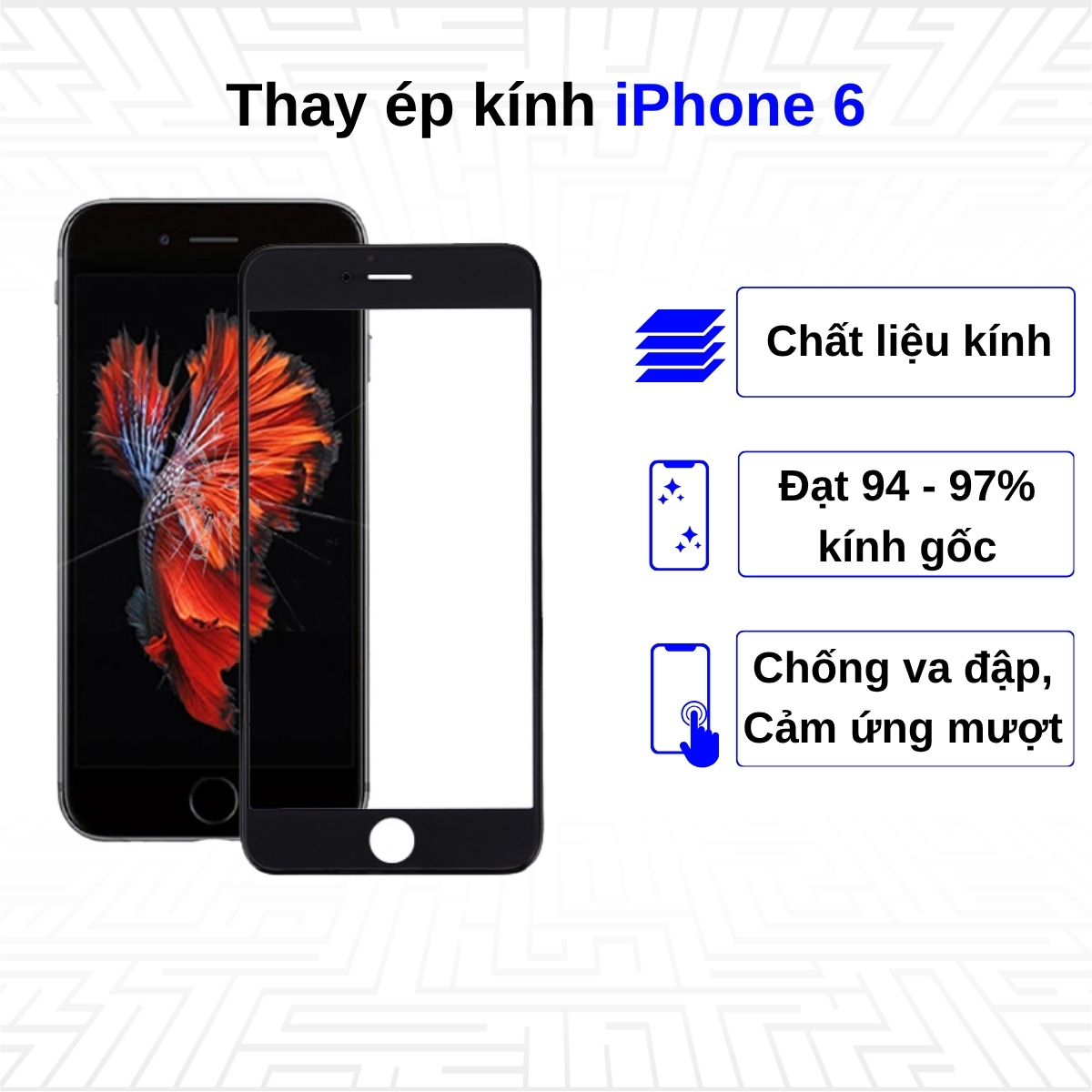 Thay kính Iphone 6G