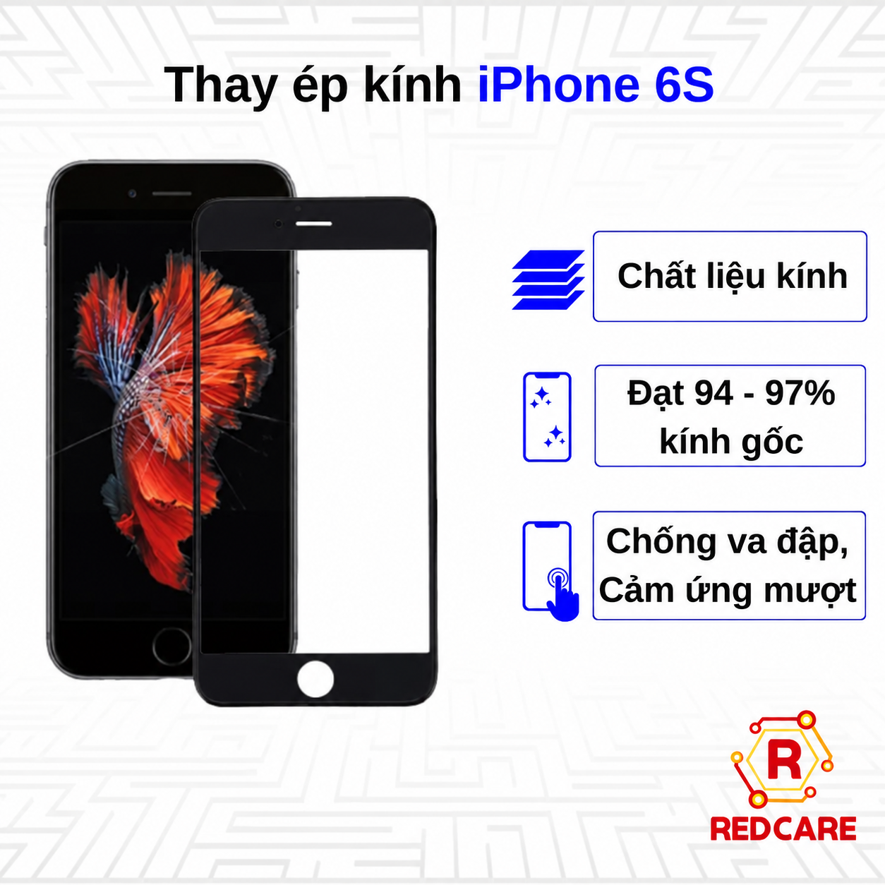 Thay kính Iphone 6S